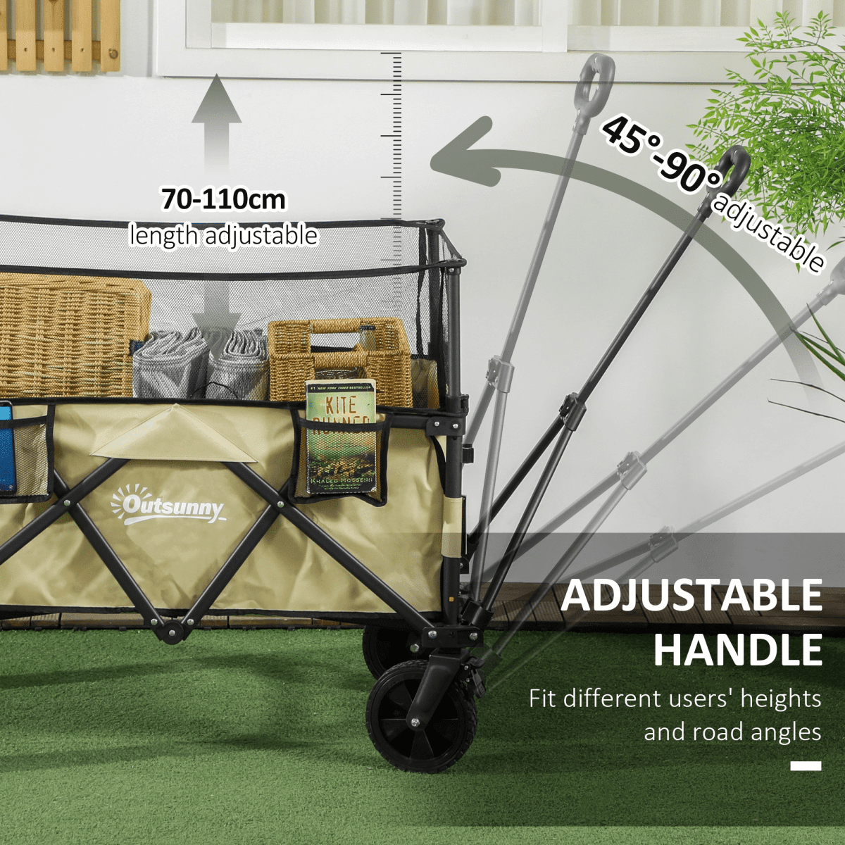 180L Folding Pit Trolley Wagon – Extendable Side Walls - Race Rally Supplies