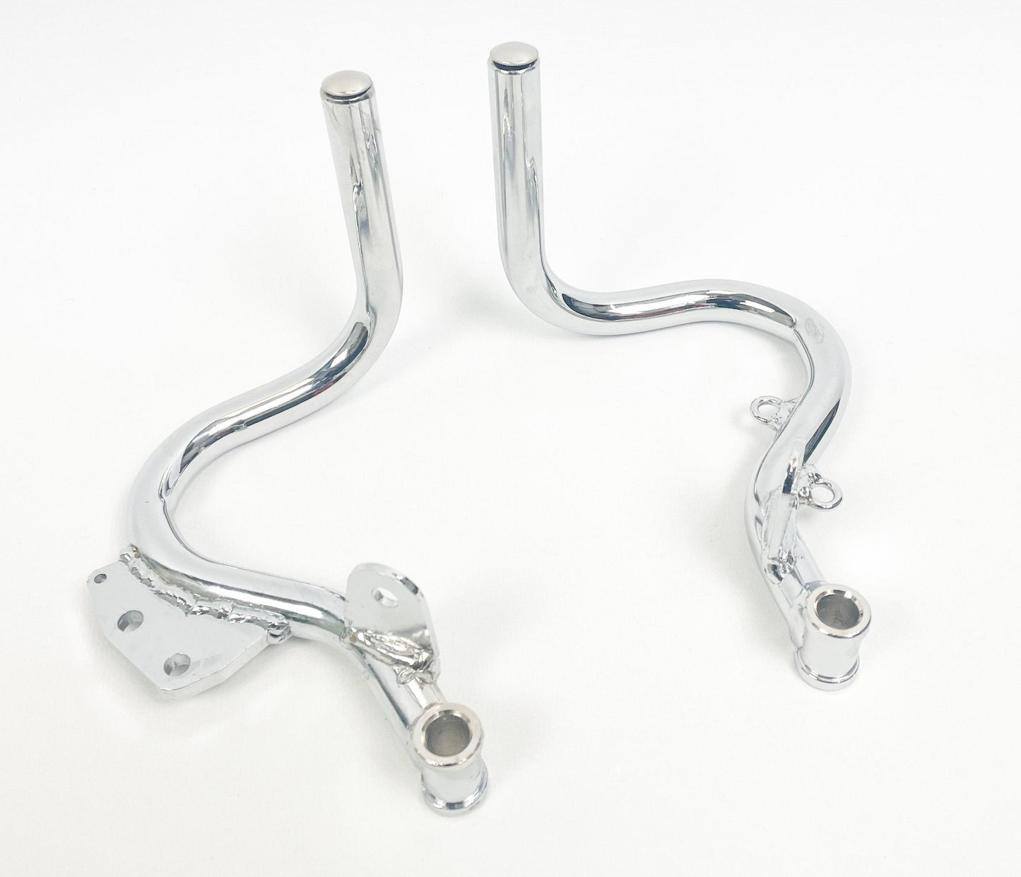 Chrome Universal 140mm Cadet Pedal Set - Race Rally Supplies