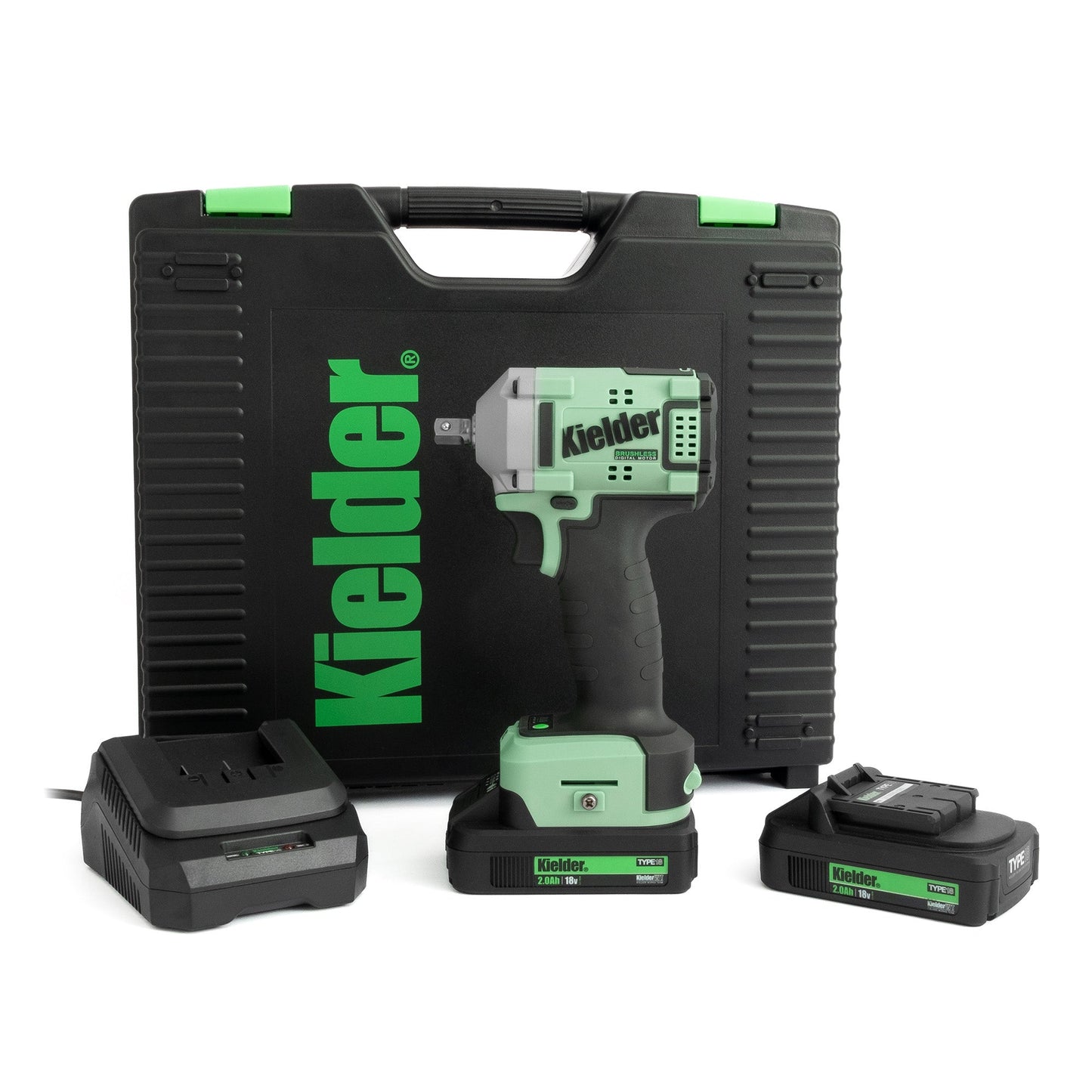 Kielder TYPE18 - 075 18v 3/8" Ultra Compact Impact Wrench Kit - Race Rally Supplies