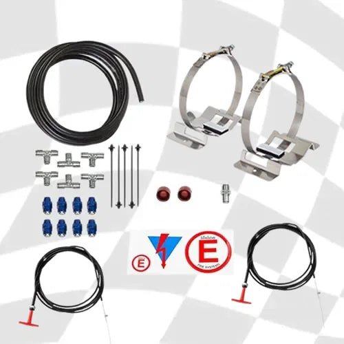 Lifeline Zero 2000 4.0L Fire Marshal Mechanical Extinguisher Fitting Kit (Plumbing Only) - Race Rally Supplies