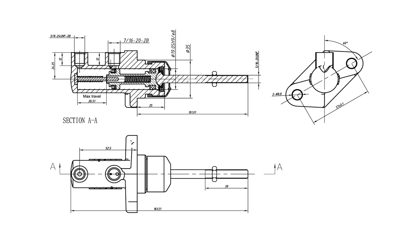 obp Compact Master Cylinder - Race Rally Supplies