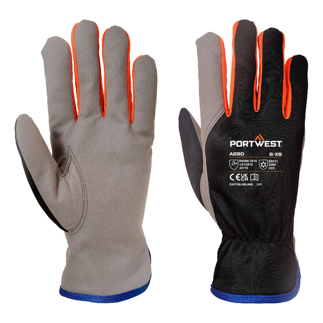Portwest Cold 240 Synthetic Leather Mechanical Glove - Race Rally Supplies