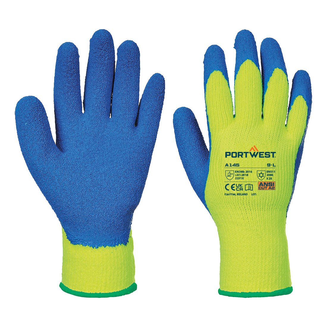 Portwest Cold 7 Latex Crinkle Glove - Race Rally Supplies