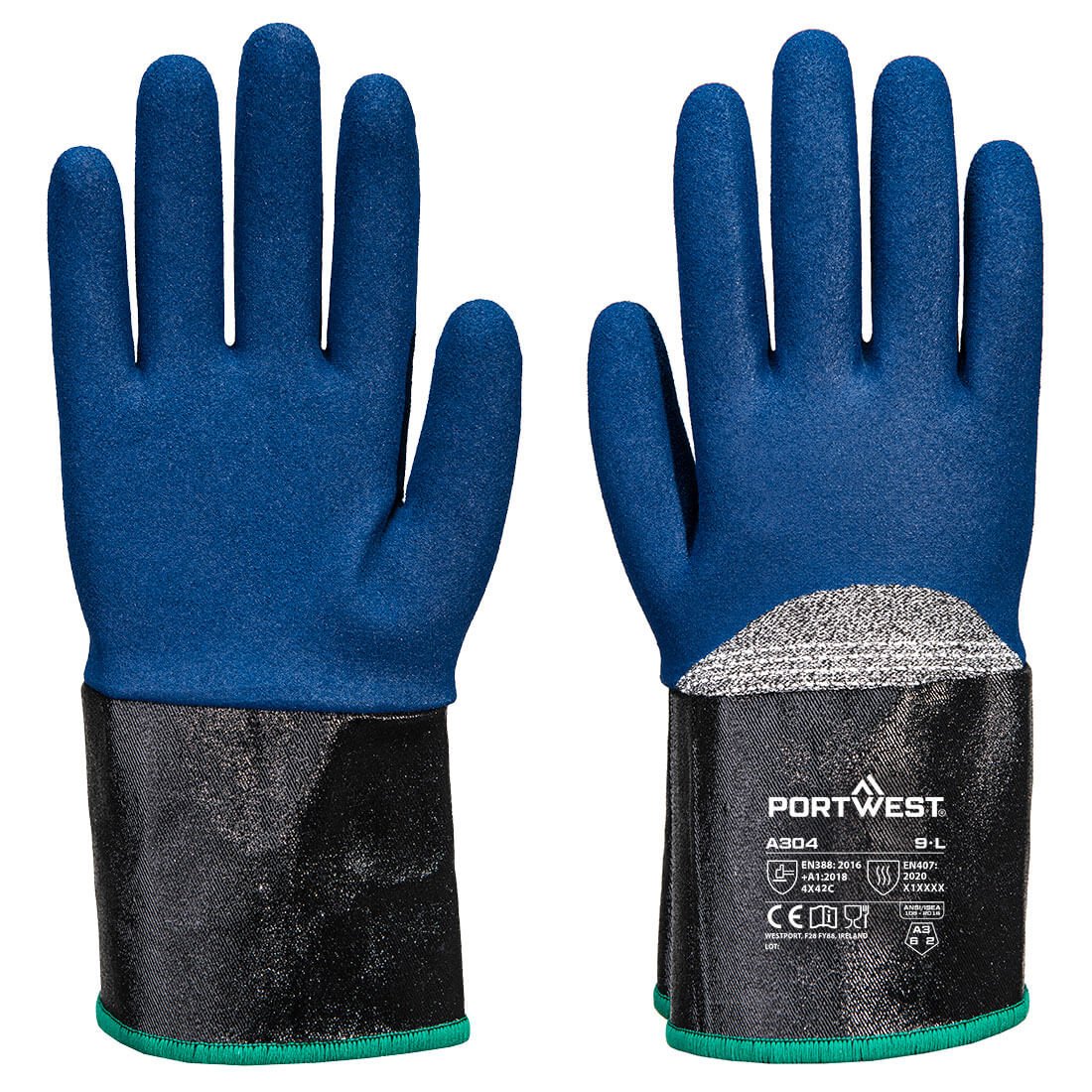 Portwest Grip C13 Nitrile Foam Extend Cuff Glove - Race Rally Supplies