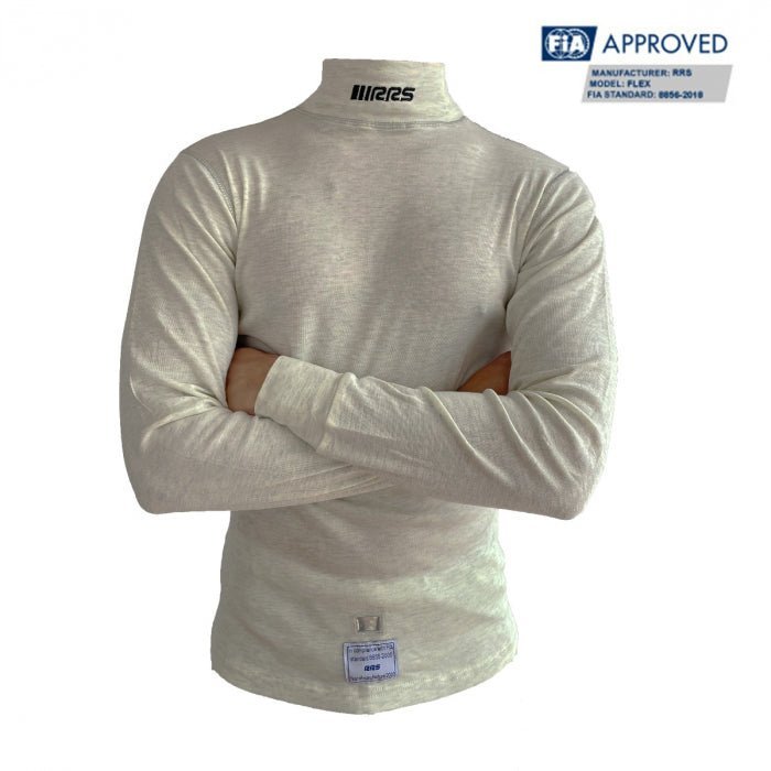 RRS Flex Racing Top in white - FIA 8856-2018 - Race Rally Supplies