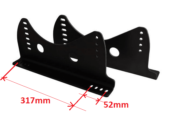 RRS Lightweight Alloy Seat Mounting Brackets - FIA Approved - Race Rally Supplies