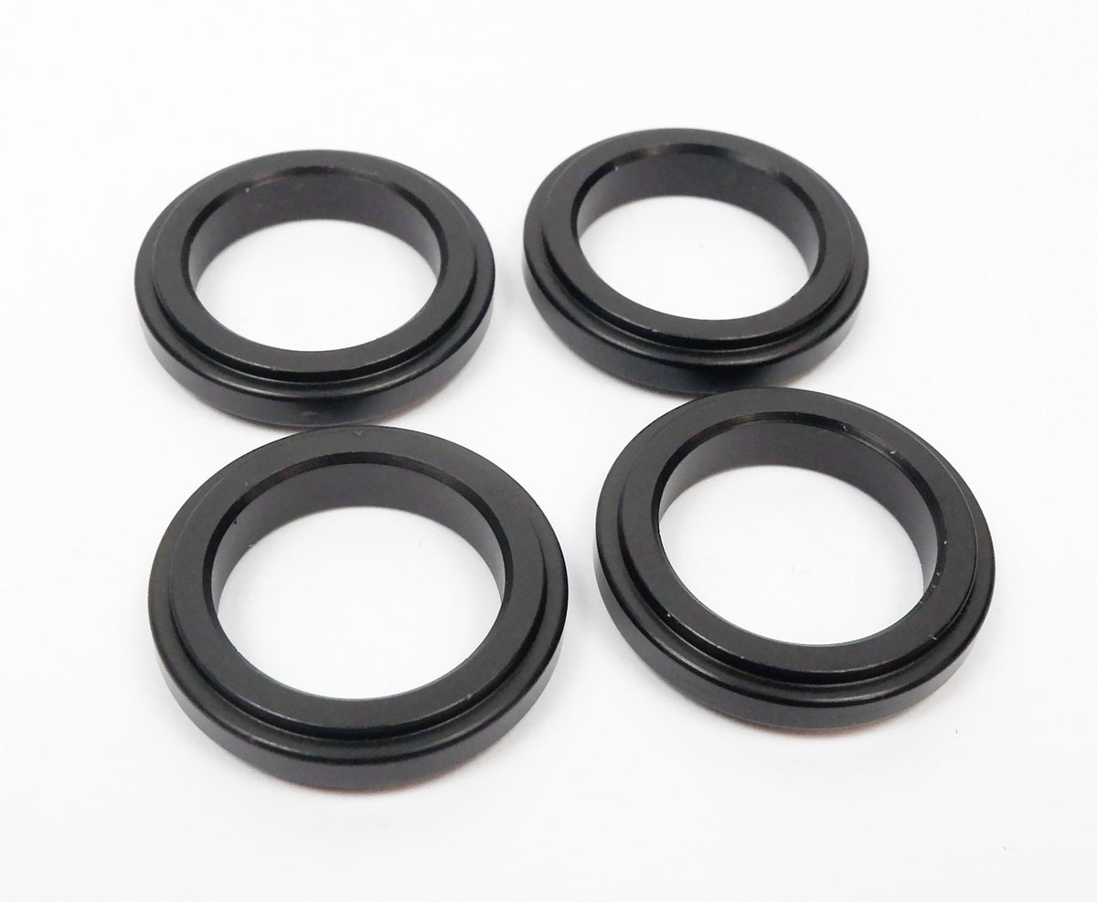 Set of 4 17mm x 5mm Aluminium Universal Stub Axle Spacers - Race Rally Supplies