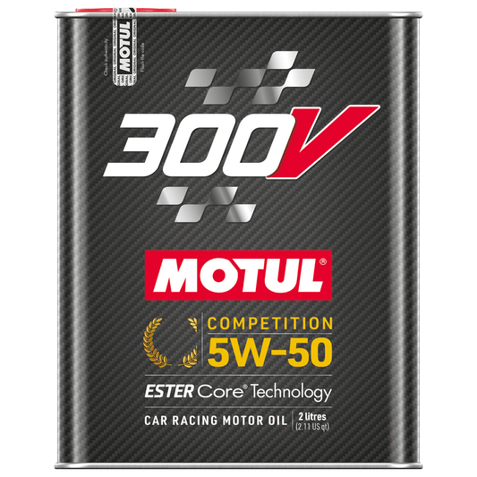 Motul high-performance racing engine oil in a classic branded tin can, perfect for motorsport fluid maintenance.