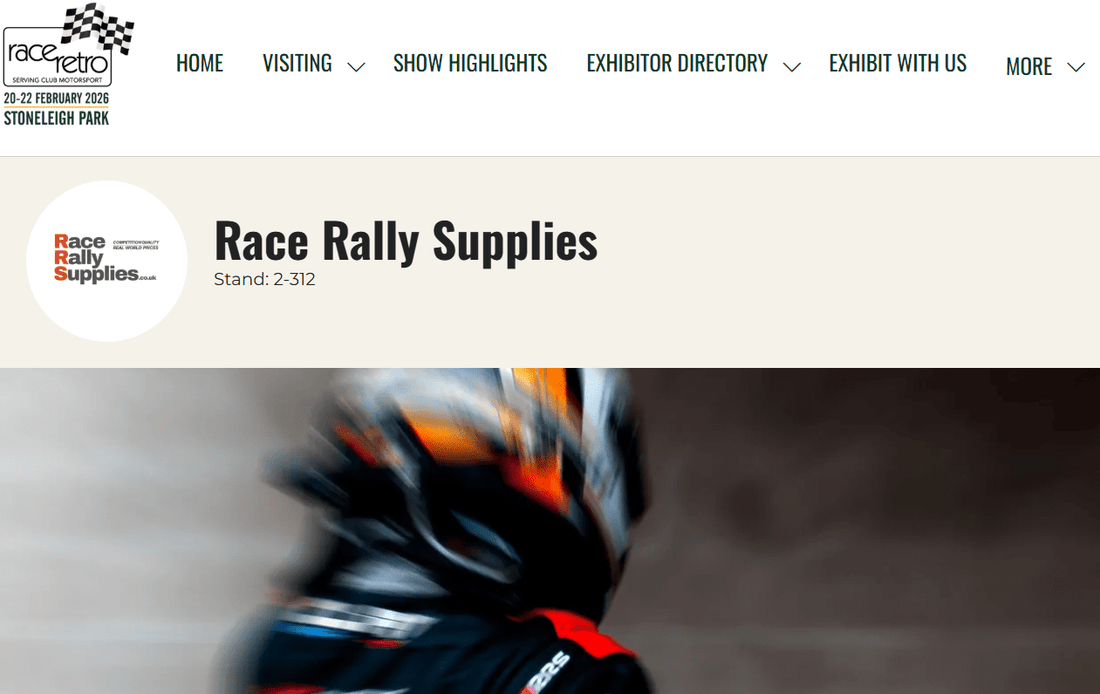 Race Retro Stand Location - Stand 2-312 - Race Rally Supplies
