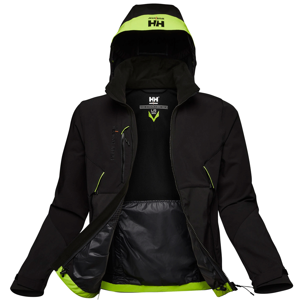 A Collection of Motorsport rain and work jackets from top brands like Helly Hansen and Portwest