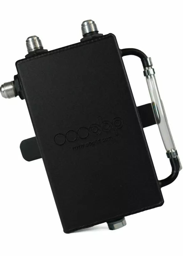 1 Litre Bulkhead Mount With JIC Fittings Oil Catch Tank - Race Rally Supplies