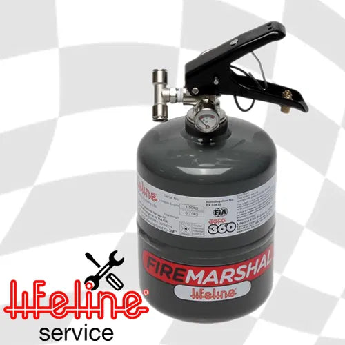 Lifeline ZERO® 360 FIA 2.25kg Novec 1230 Fire Marshall - Service / Refill
