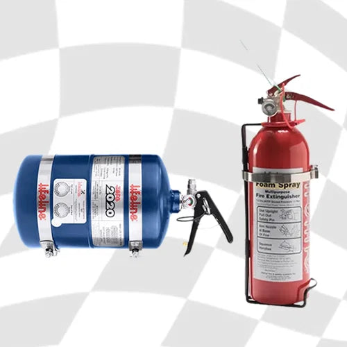 Lifeline FIA Mechanical and Electric operation Rally Package Extinguisher Kits