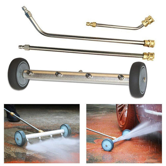 16" Pressure Washer Undercarriage Cleaner, Stainless Steel Water Broom - Race Rally Supplies