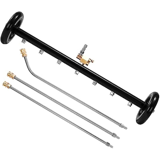 24″ Dual-Function Undercarriage Cleaner – 7 Nozzles, 3 Wands, 4000 PSI - Race Rally Supplies