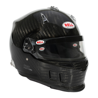 Bell XR7 Ultra Carbon HANS FIA 8859-2024 SA2025 motorsport helmet front and side view