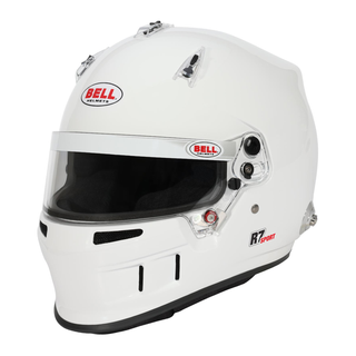 Bell R7 Sport HANS FIA 8859-2024 motorsport helmet white