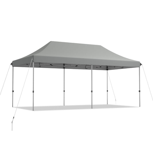 6 × 3 m Pop-Up Gazebo – 3 Adjustable Heights with Wheeled Storage Bag - Race Rally Supplies