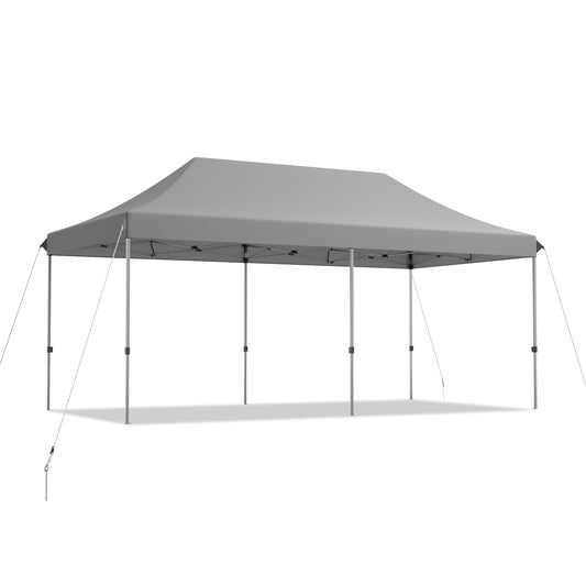 6 × 3 m Pop - Up Gazebo – 3 Adjustable Heights with Wheeled Storage Bag - Race Rally Supplies