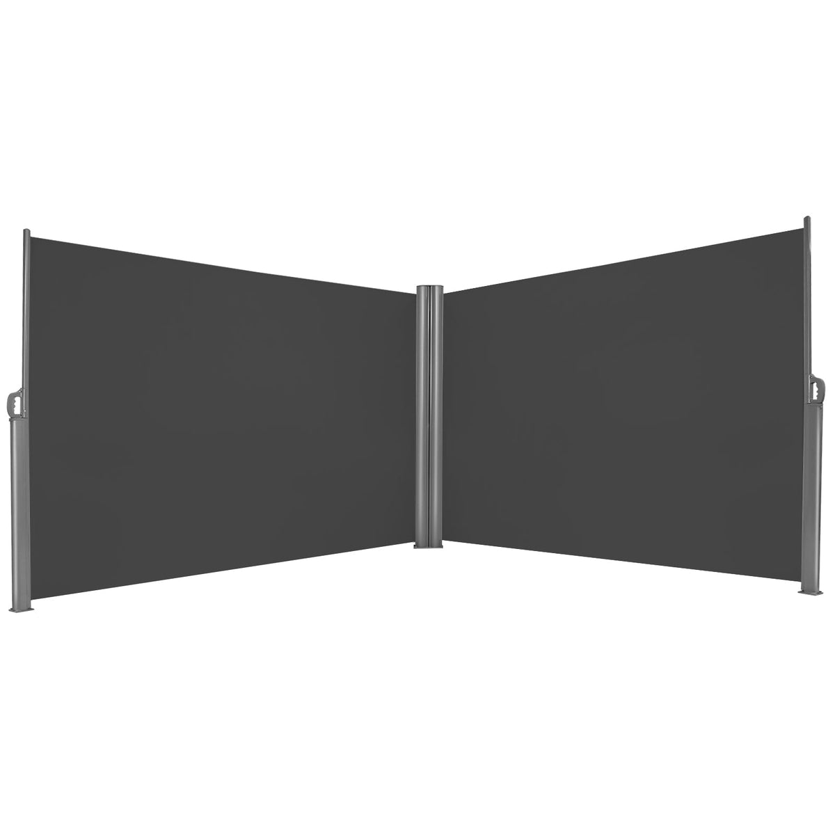 600 x 160 cm Patio Double-Sided Retractable Folding Side Awning - Race Rally Supplies