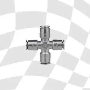 6mm 4 way Equal Cross Fitting - Race Rally Supplies