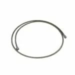 OBP Motorsport stainless steel braided reservoir feed line with a 7/16 UNF female end fitting 