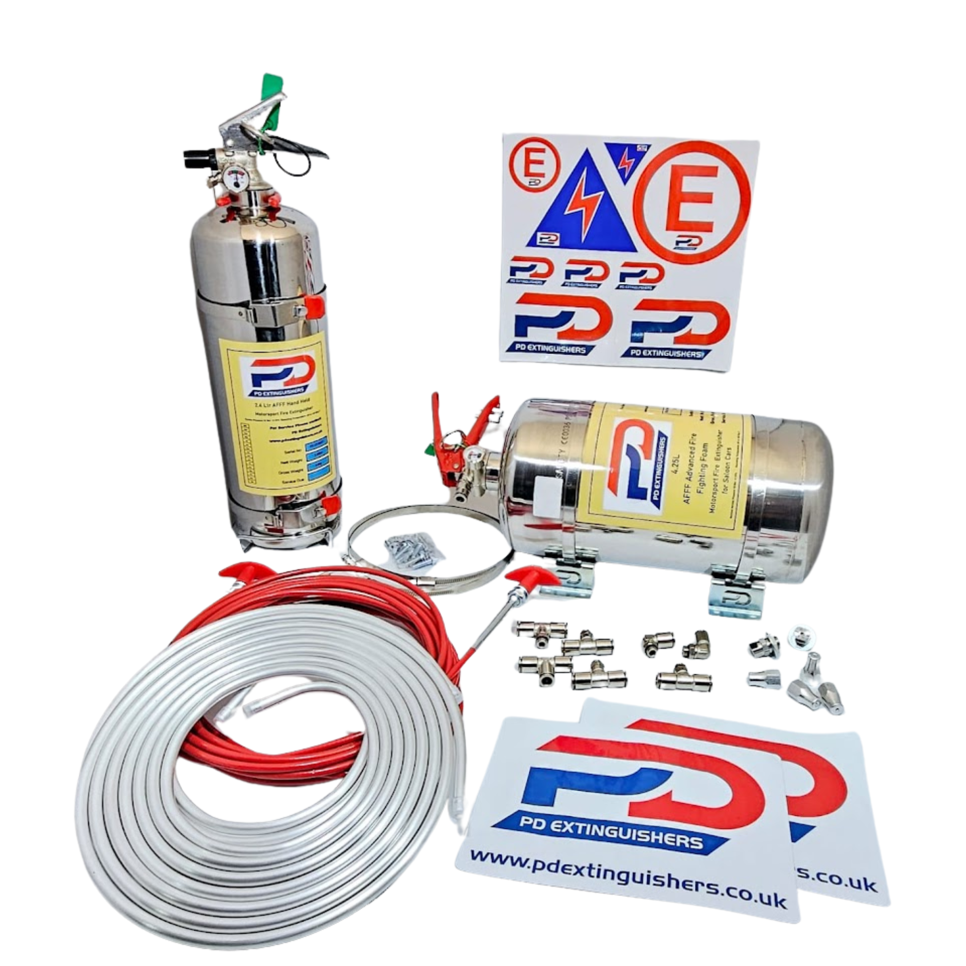 Mechanical PD 4.25 litre AFFF rally pack fire extinguisher bottle fire suppression system detail