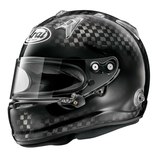 Arai GP-7SRC Standard Eyeport FIA 8860-2018 motorsport helmet side view