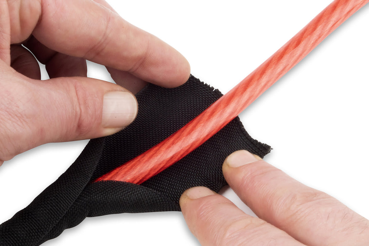 Black Self Wrap protection sleeving