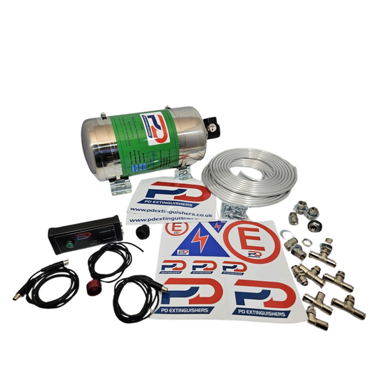 PD Haylo 4Kg Fire Suppression System (Mechanical or Electrical) – Stainless Steel