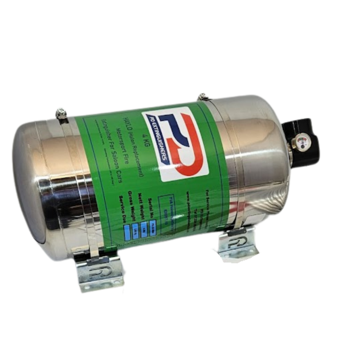 PD Haylo 4Kg Fire Suppression System (Mechanical or Electrical) – Stainless Steel