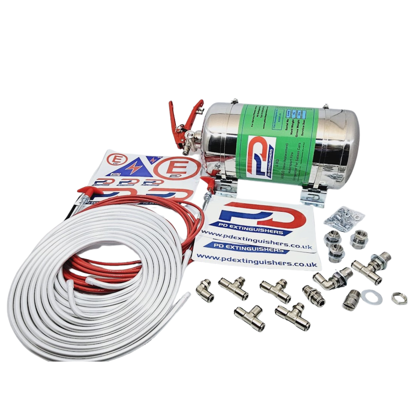 PD Haylo 4Kg Fire Suppression System (Mechanical or Electrical) – Stainless Steel