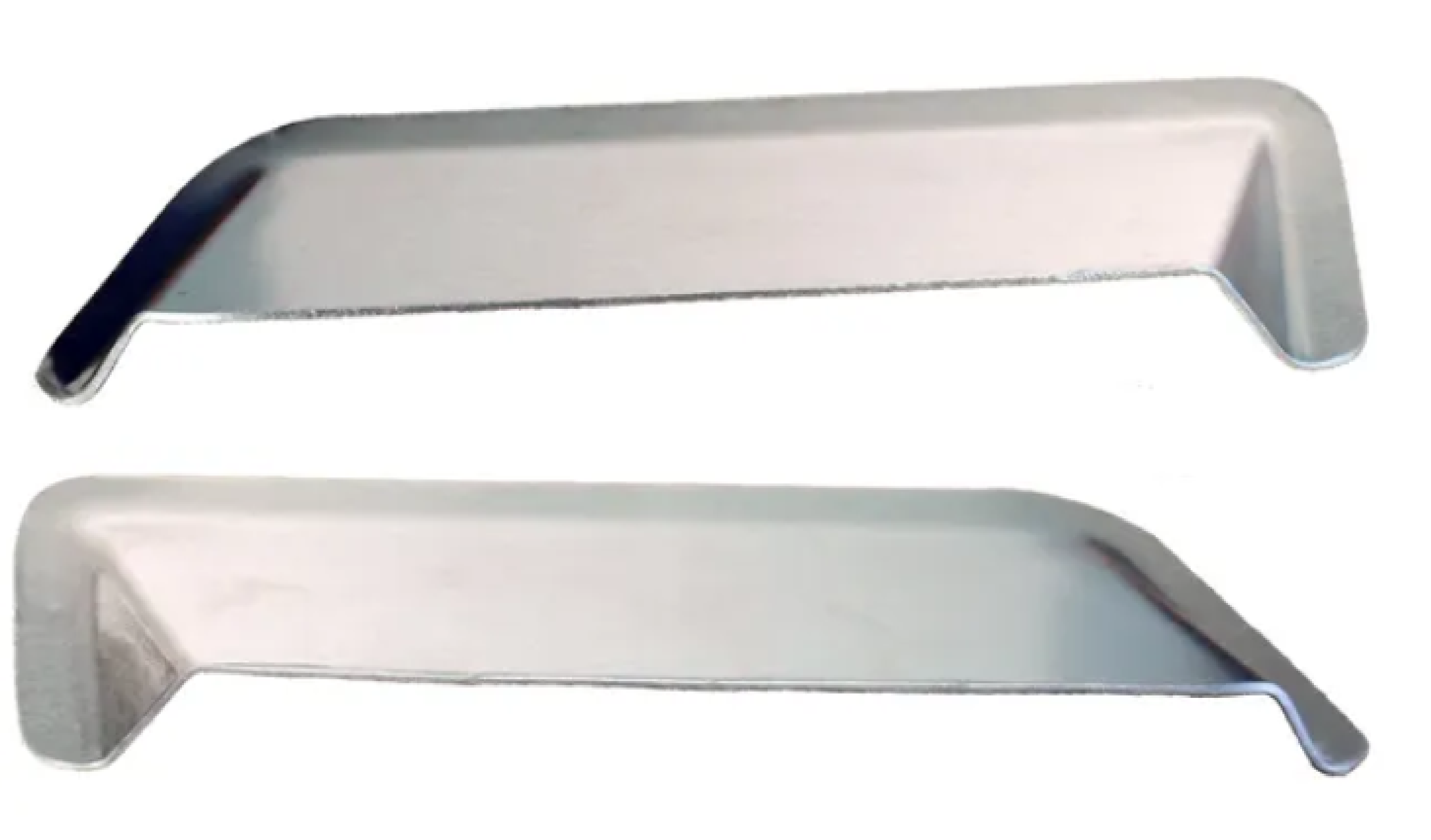 Motamec Alloy Rear Lamp Protectors - Back Light Side Skids - Plain Aluminium to suit Escort Mk2 or universal