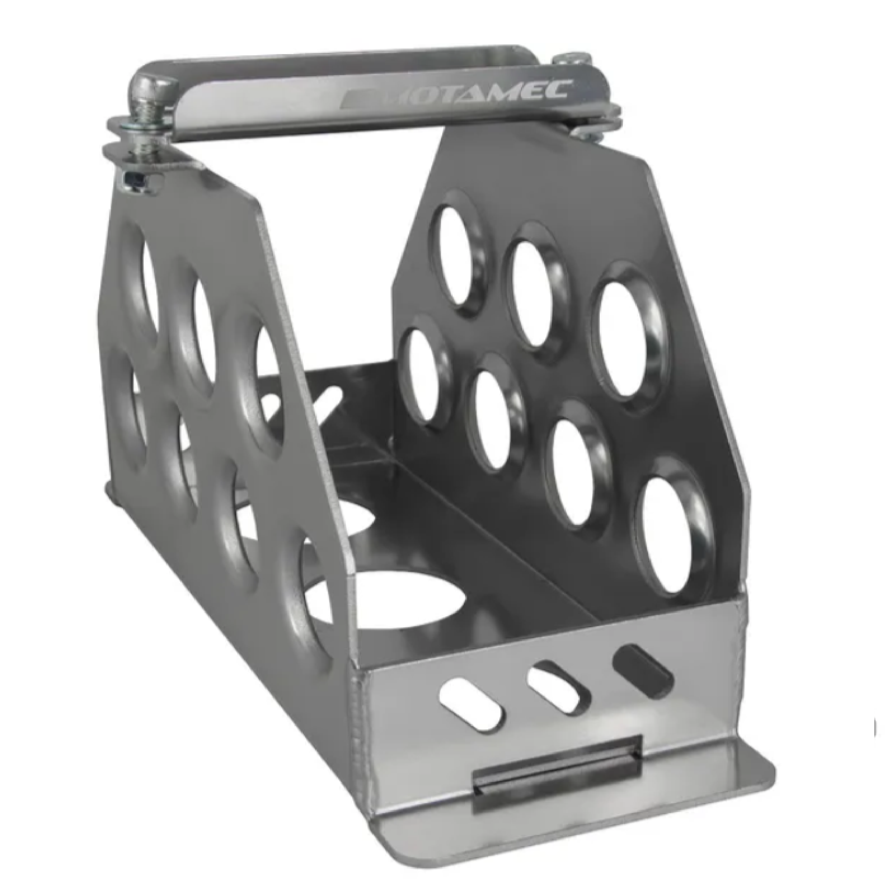 Motamec Alloy Race Battery Tray Red Top 30/40 Vertical Mounting Box Anodized