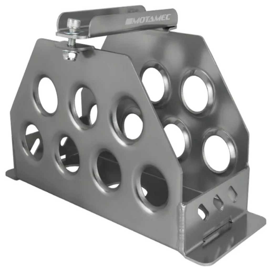 Motamec Alloy Race Battery Tray Red Top 30/40 Vertical Mounting Box Anodized