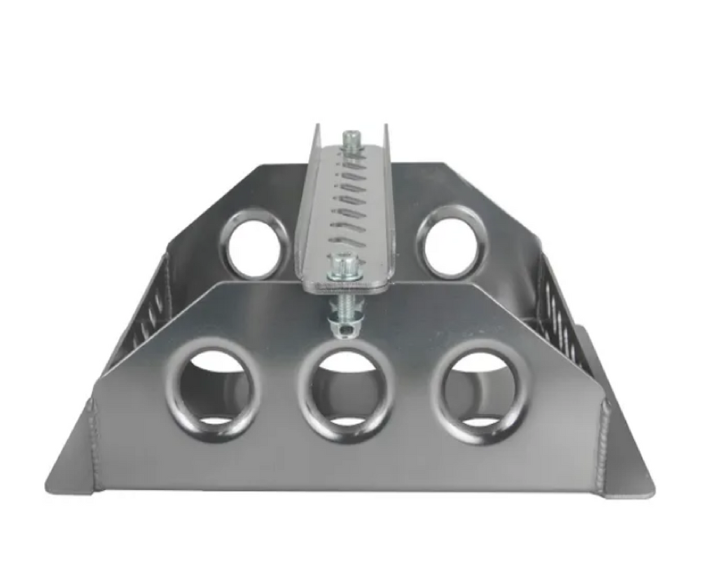 Motamec Alloy Race Battery Tray Red Top 30/40 Flat Mounting Box - Anodized