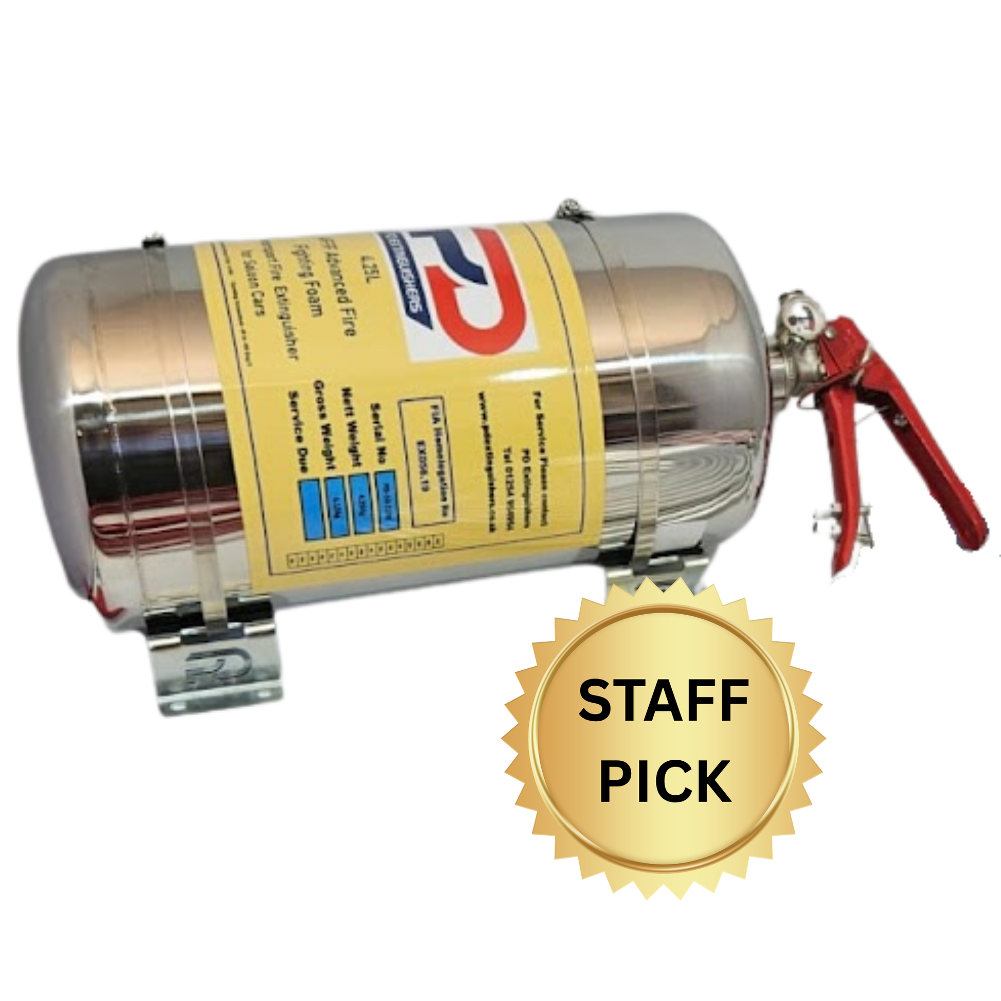Mechanical PD 4.25 litre AFFF fire extinguisher bottle fire suppression system detail