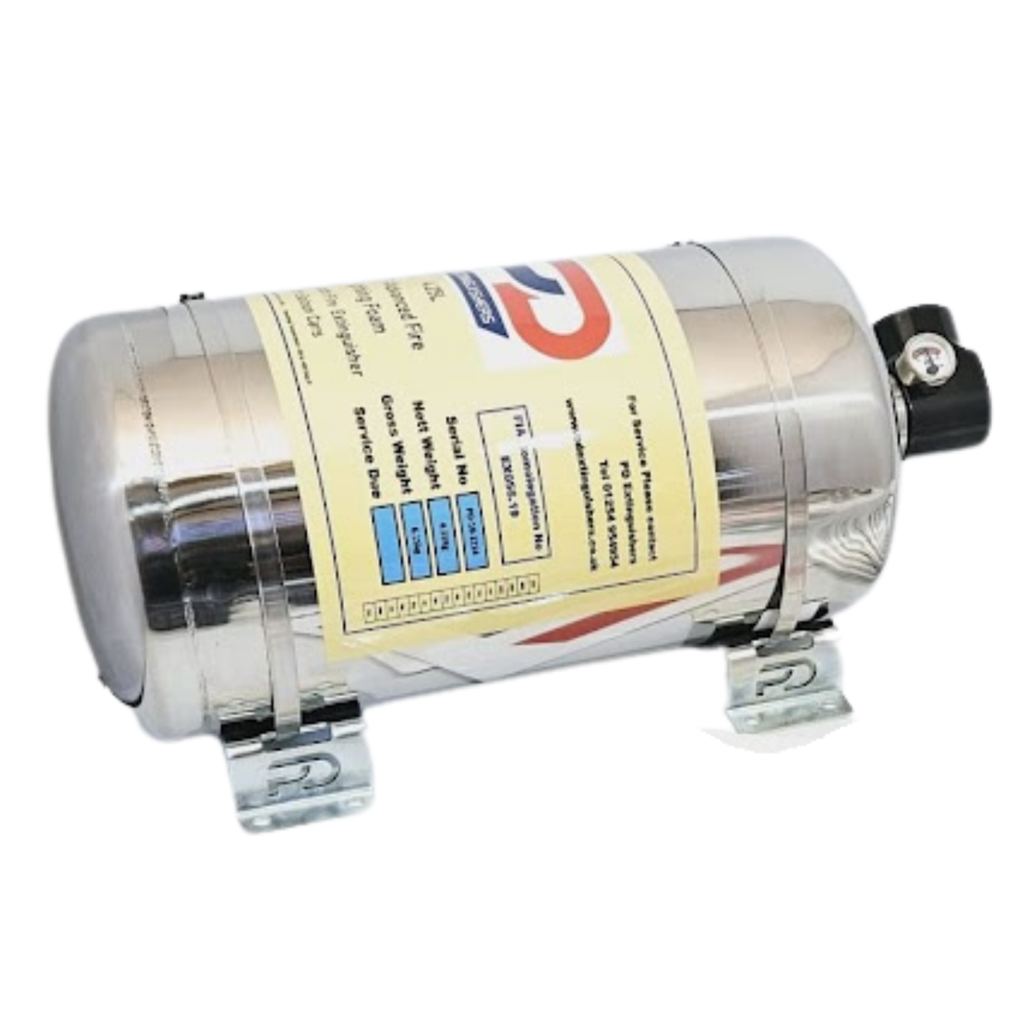 Electrical PD 4.25 litre AFFF fire extinguisher bottle fire suppression system detail