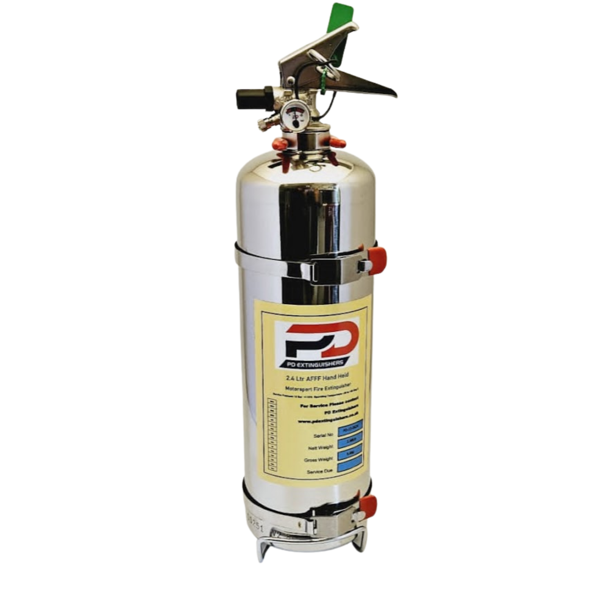 Electrical PD 2.40 litre AFFF hand held fire extinguisher bottle fire suppression system detail