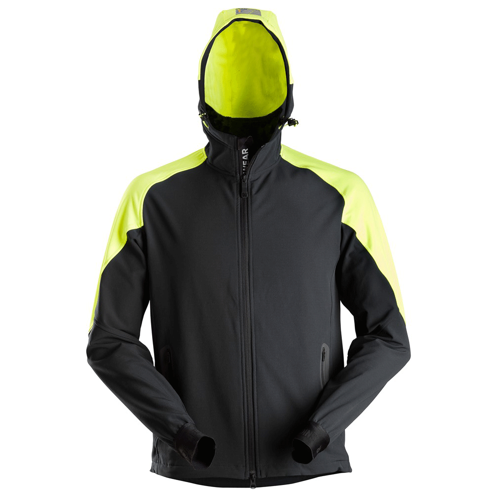 Snickers FlexiWork, Neon Full Zip Hoodie
