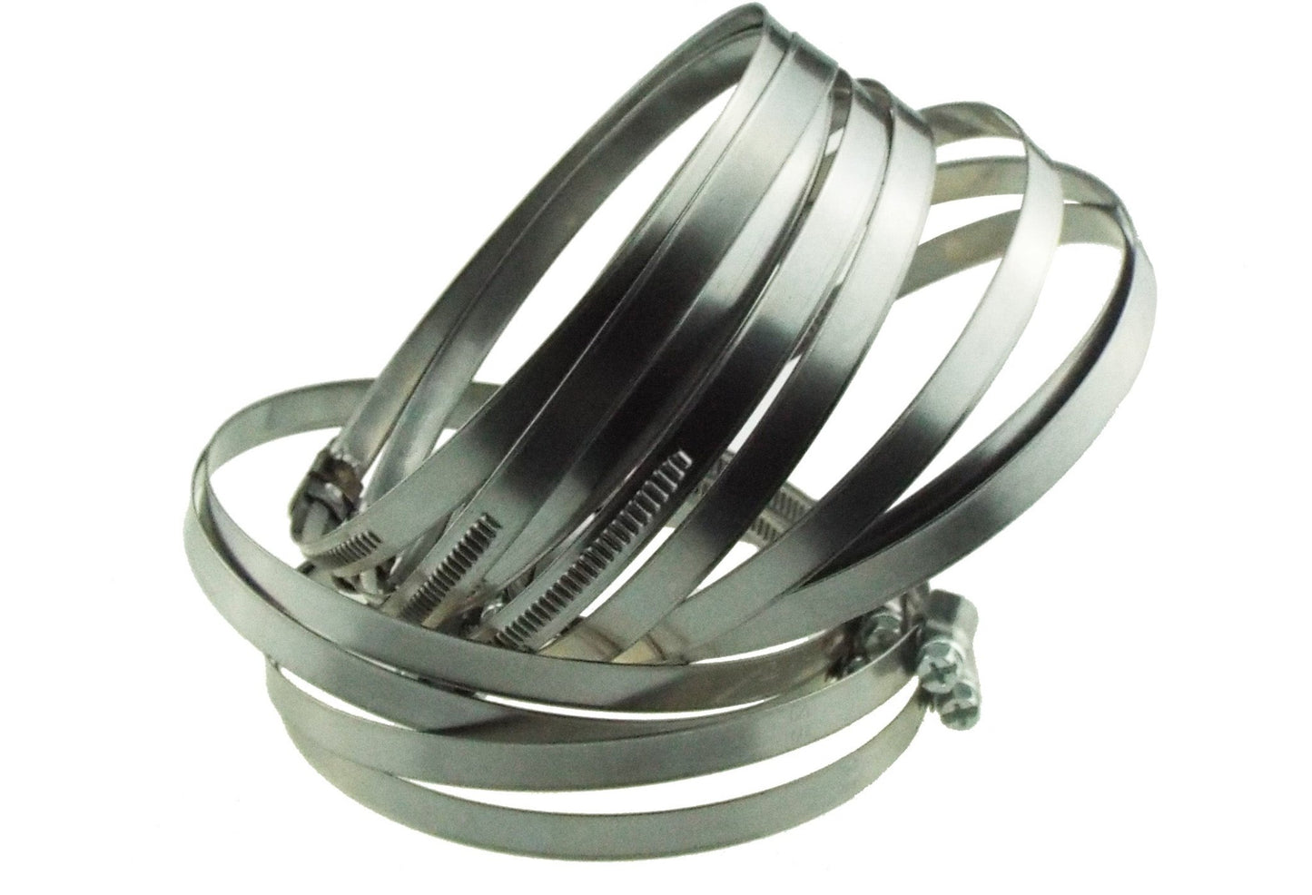 A2 Hose Clip 16mm-27mm - Adjustable 304 Stainless Steel Duct Clamps Hose Pipe Clamps Air Ducting Clamp Worm Drive Hose Clamps - Race Rally Supplies