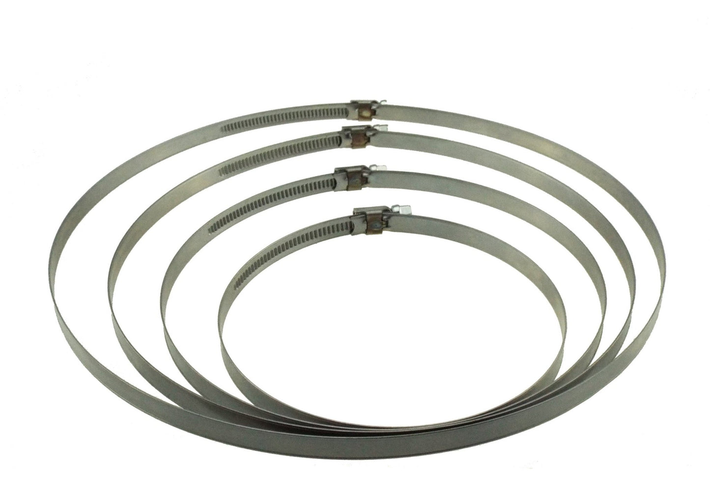 A2 Hose Clip 16mm-27mm - Adjustable 304 Stainless Steel Duct Clamps Hose Pipe Clamps Air Ducting Clamp Worm Drive Hose Clamps - Race Rally Supplies