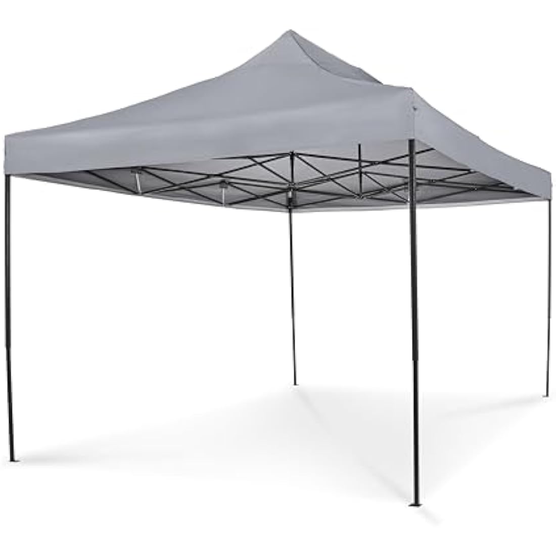 All Seasons 3 × 4.5 Pop-Up Gazebo – Fully Waterproof with Accessories, Metallic Grey - Race Rally Supplies