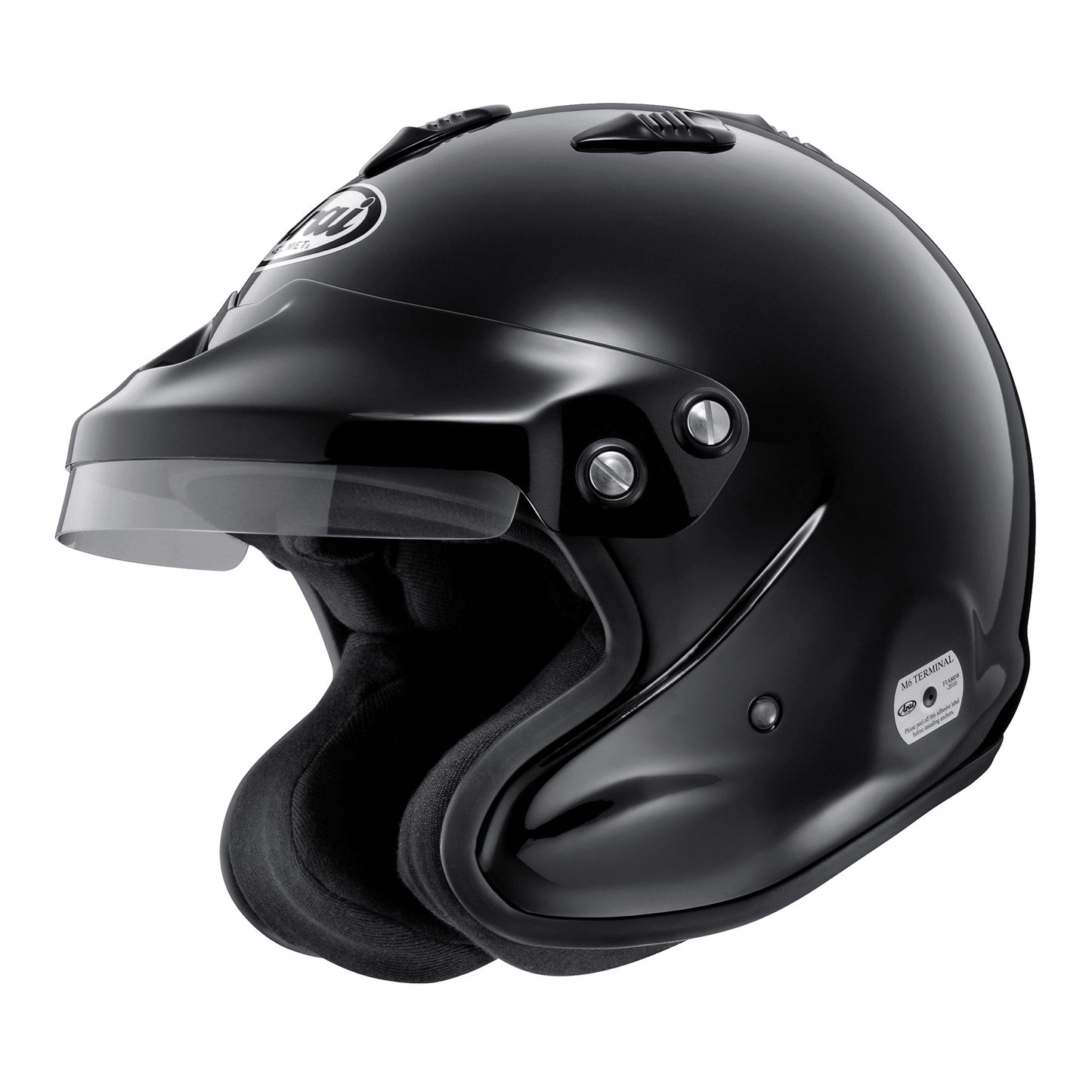 Arai GP-J3 Open-Face Motorsport Helmet (M6 Terminals) – FIA 8859-2015 & Snell SA Approved - Race Rally Supplies