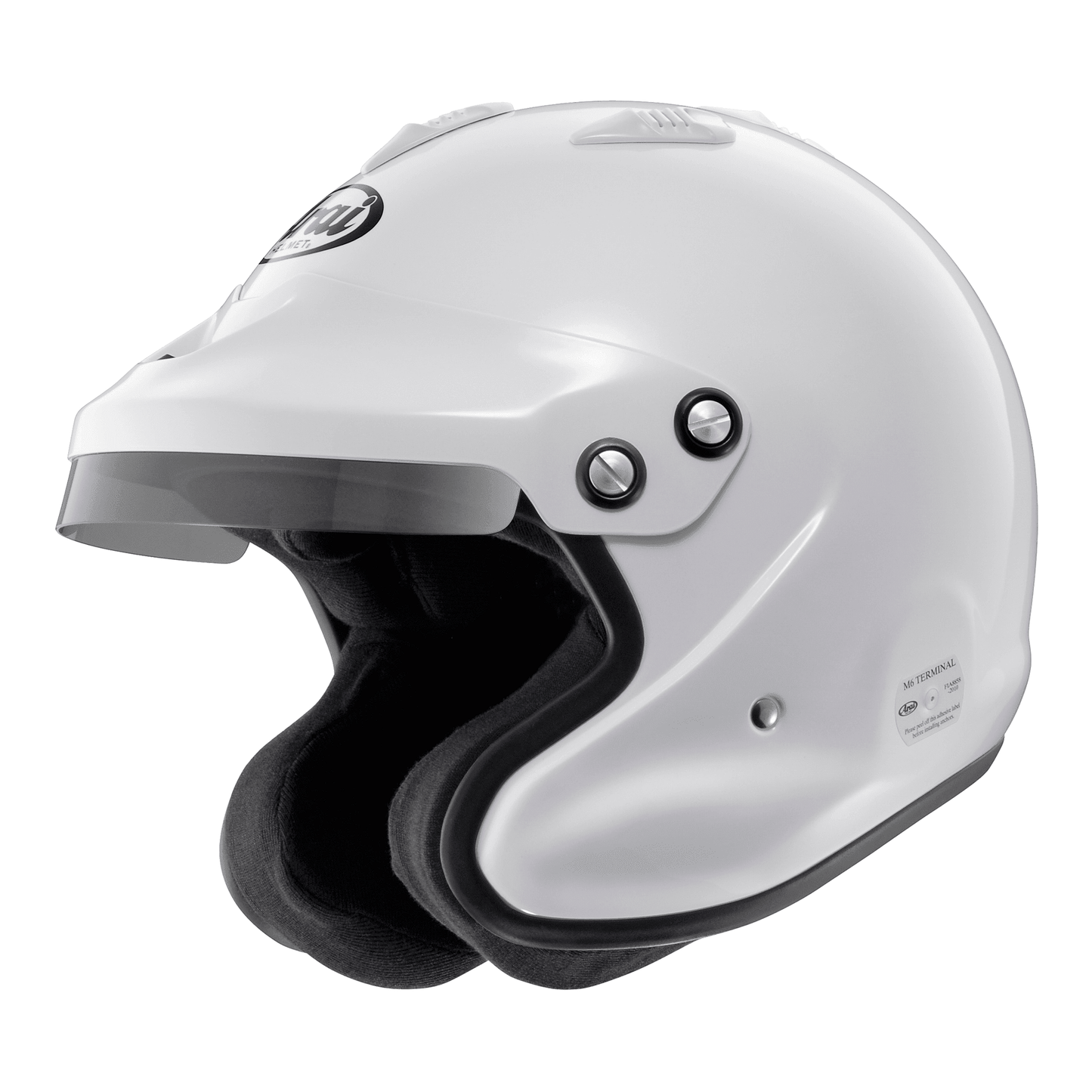 Arai GP-J3 Open-Face Motorsport Helmet (M6 Terminals) – FIA 8859-2015 & Snell SA Approved - Race Rally Supplies