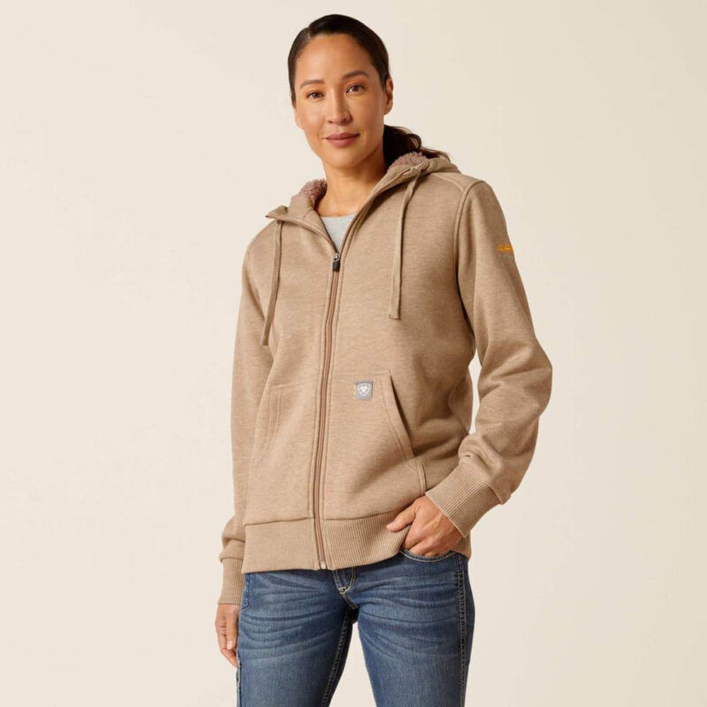 Ariat Women's Rebar All - Weather Sherpa Full Zip Hoodie - Race Rally Supplies