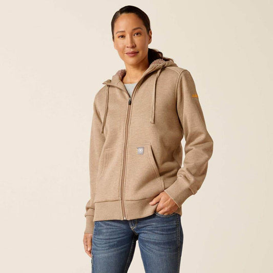 Ariat Women's Rebar All - Weather Sherpa Full Zip Hoodie - Race Rally Supplies