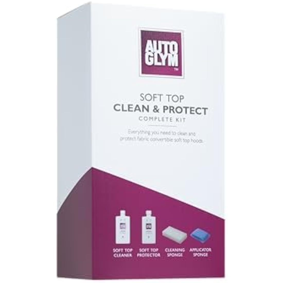 Autoglym Convertible Soft Top Clean & Protect Kit – Cleaner, Protector & Waterproofer - Race Rally Supplies