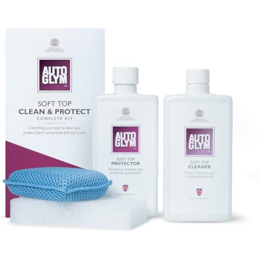 Autoglym Convertible Soft Top Clean & Protect Kit – Cleaner, Protector & Waterproofer - Race Rally Supplies