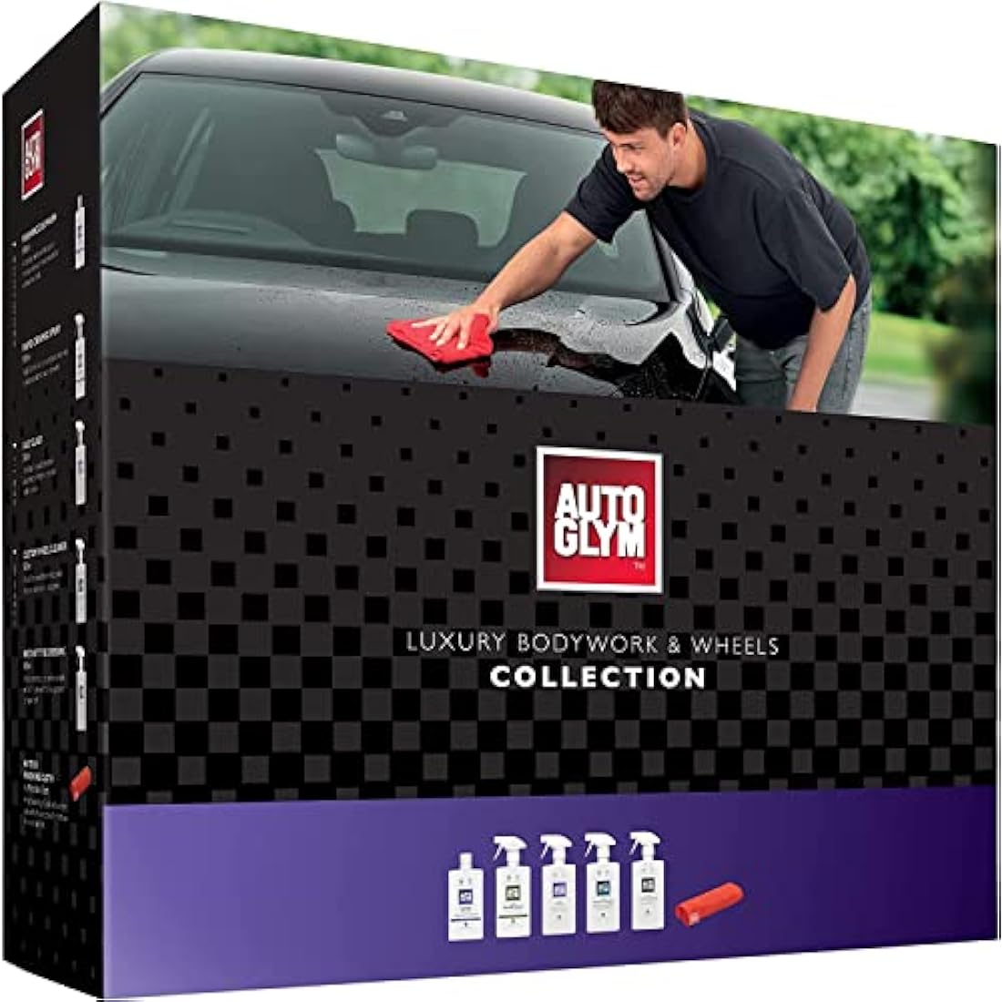 Autoglym Luxury Bodywork & Wheels Collection – 6pc Car Cleaning Kit - Race Rally Supplies